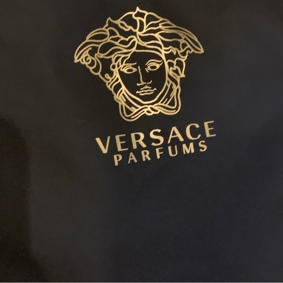 Versace Parfum Medusa Tote Shopping Travel Gym Work Shoulder Bag Black New - Picture 6 of 14